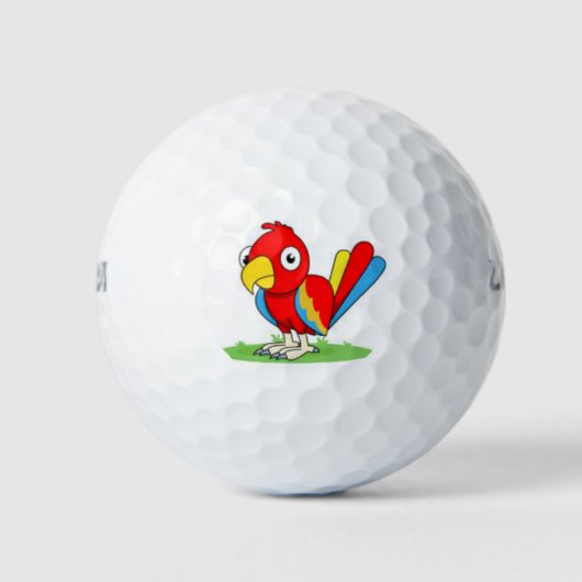 niedlicher Papageiengolfball Golfball (Vorderseite)