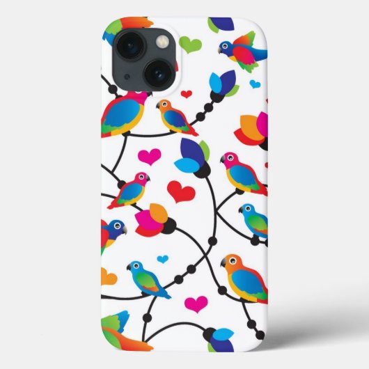 niedlicher Papageienvogel Case-Mate iPhone Hülle (Rückseite)