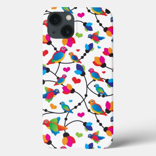 niedlicher Papageienvogel Case-Mate iPhone Hülle (Rückseite)