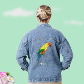 Niedlicher Papageienvogel Jeansjacke