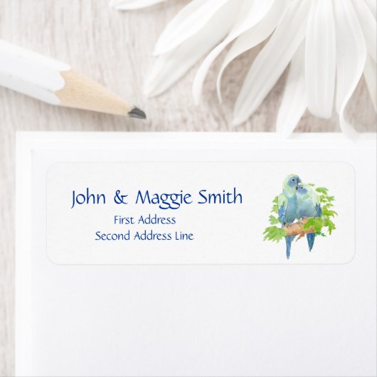 Niedlicher Papageienvogel, Natureinschrift (Insitu)