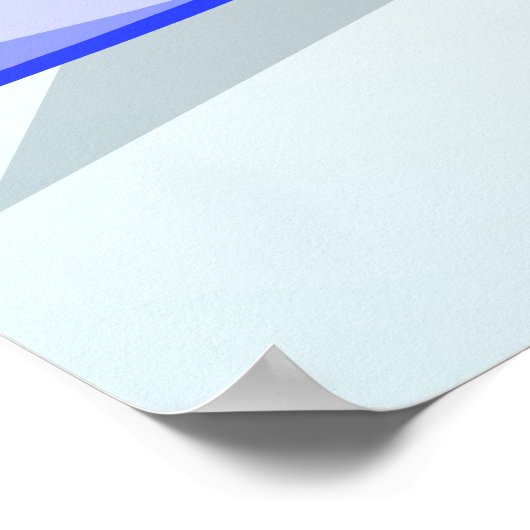 Niedlicher Papierkran Poster (Ecke)