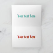 Niedlicher Paprika capsicum trio singend Cartoon Karte (Innenseite)