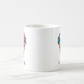 Niedlicher Parachutist mit farbenprächtigem Fallsc Kaffeetasse (Mittel)