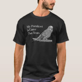 Niedlicher Parakeet Bird Budgie Mine ist Niedliche T-Shirt (Vorderseite)