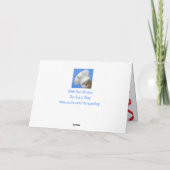 Niedlicher Parrot Fest Geburtstag Karte (Rückseite)