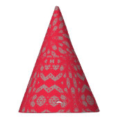 Niedlicher Party-Hut mit Hot-Pink-Muster Partyhütchen (Rechts)