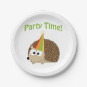 Niedlicher Party Igel Pappteller (Vorderseite)