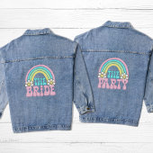 Niedlicher Party Retro Hippie Junggeselinnen-Absch Jeansjacke