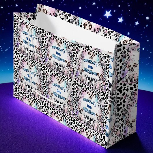 Niedlicher Pastagericht Dalmatiner Welpe Wasserfar Große Geschenktüte