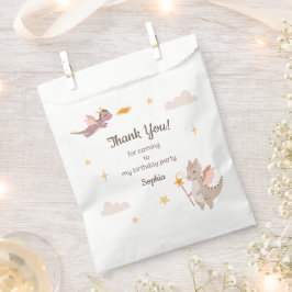Niedlicher Pastel Dragons Stars Kindergeburtstag Geschenktütchen