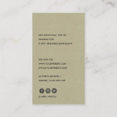 NIEDLICHER PASTEL GREEN TREE TRIO LANDSCAPING SERV VISITENKARTE (Rückseite)