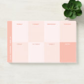 Niedlicher Pastel Pink School Weekekly Planer Post-it Klebezettel (Büro)