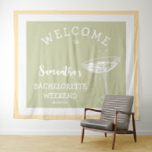 Niedlicher Pastellcocktail im modernen Junggeselin Wandteppich (Beispiel (Horizontal))