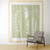 Niedlicher Pastellcocktail im modernen Junggeselin Wandteppich (Beispiel)