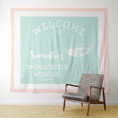 Niedlicher Pastellcocktail im modernen Junggeselin Wandteppich (Beispiel (Horizontal))