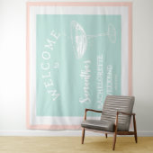 Niedlicher Pastellcocktail im modernen Junggeselin Wandteppich (Beispiel)