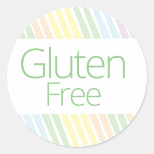 Niedlicher, pastellfarbener, glutenfreier Aufklebe Runder Aufkleber