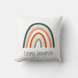Niedlicher pastellfarbener Regenbogen Kissen
