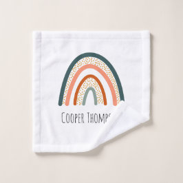 Niedlicher pastellfarbener Regenbogen Waschlappen