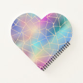 niedlicher pastellfarbener Regenbogenverlauf Notizblock (Rückseite)