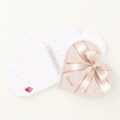 Niedlicher pastellrosa Satin-Bogen personalisierte Notizblock (Innenseite)