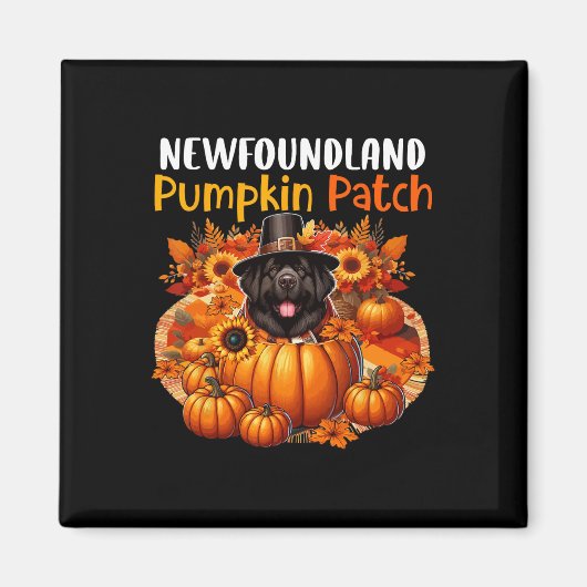 Niedlicher Patch Erntedank Pumpkins Fall Magnet (Vorne)