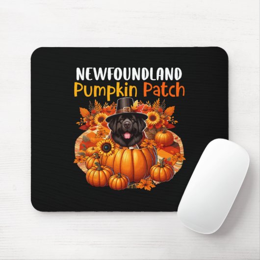 Niedlicher Patch Erntedank Pumpkins Fall Mousepad (Mit Mouse)