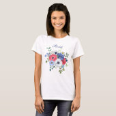 Niedlicher Patriotic Floral Resist T-Shirt (Vorne ganz)
