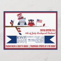 Niedlicher Patriotic Owls Amerikanische Unabhängig
