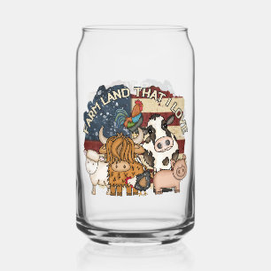 Niedlicher Patriotischer Bauernhof Dosenglas