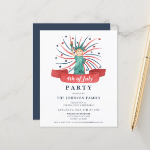 Niedlicher Patriotischer Rot Weiß und Blau 4. Juli