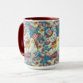 NIEDLICHER PATRIOTISCHER TEDDY BAR, BOOT & PATCHWO TASSE (Vorderseite Links)