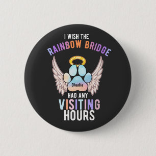 Niedlicher Päw-Hunde-Katze-Memorial Wings Button