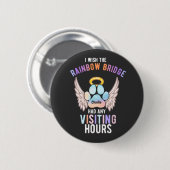 Niedlicher Päw-Hunde-Katze-Memorial Wings Button (Vorne & Hinten)