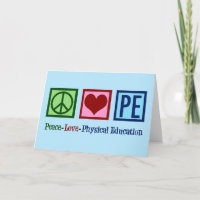 Niedlicher PE-Lehrer Friedens-Liebe Physische Bild