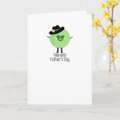 Niedlicher Pea Happy Vatertag Karte (Gelbe Blume)