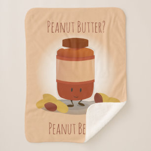 Niedlicher Peanut Butter JAR Food Sherpadecke