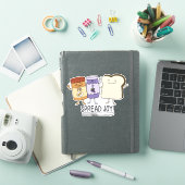 Niedlicher Peanut Butter & Jelly & Brot Spread Joy Aufkleber (iPad Hülle)