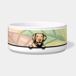 Niedlicher Peekeake-Bucht-Retrever, Küche Napf