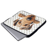 NIEDLICHER PEEKING BROWING AIREDALE TERRIER DOG LAPTOPSCHUTZHÜLLE (Vorne Knopf)