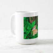 Niedlicher Peeking-Cat-Fot-Druck Kaffeetasse (Vorderseite Links)