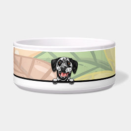 Niedlicher Peeking Dalmatiner, Küche Napf