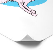 niedlicher Pegasus Poster (Ecke)