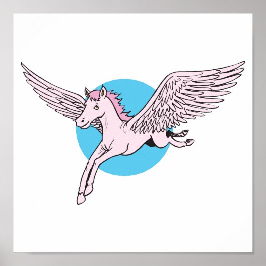 niedlicher Pegasus Poster (Vorne)