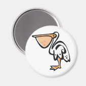 Niedlicher Pelikan Magnet (Vorderseite/Rückseite)