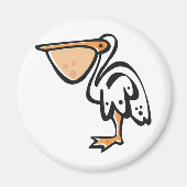 Niedlicher Pelikan Magnet (Vorne)