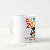Niedlicher Penguin-Abschluss 2025 Kaffeetasse (Vorderseite Links)