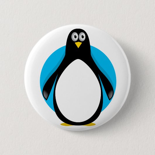 Niedlicher Penguin Button (Vorderseite)