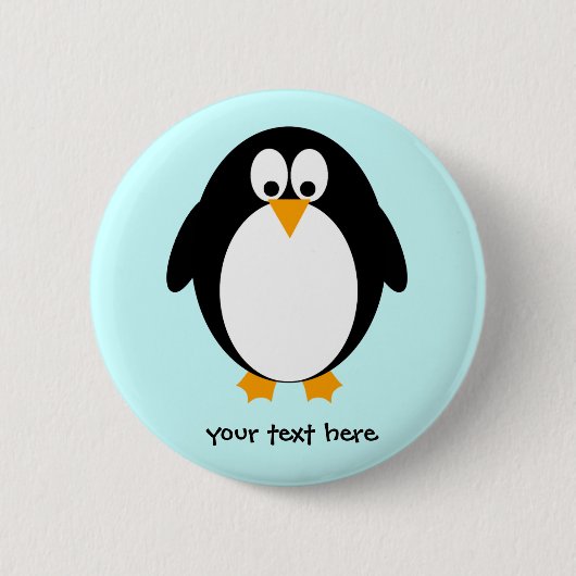 Niedlicher Penguin Button (Vorderseite)